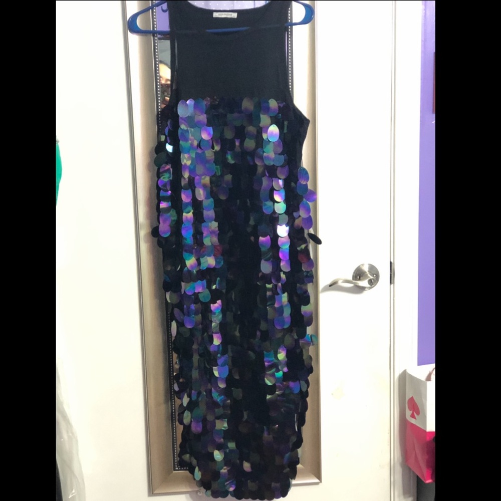 Zara sequin dress M
